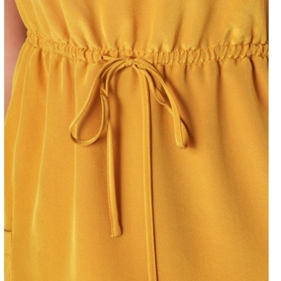 Marc by marc jacobs yellow Mustard Silk ruffle mini dress Size 8 - Picture 9 of 14
